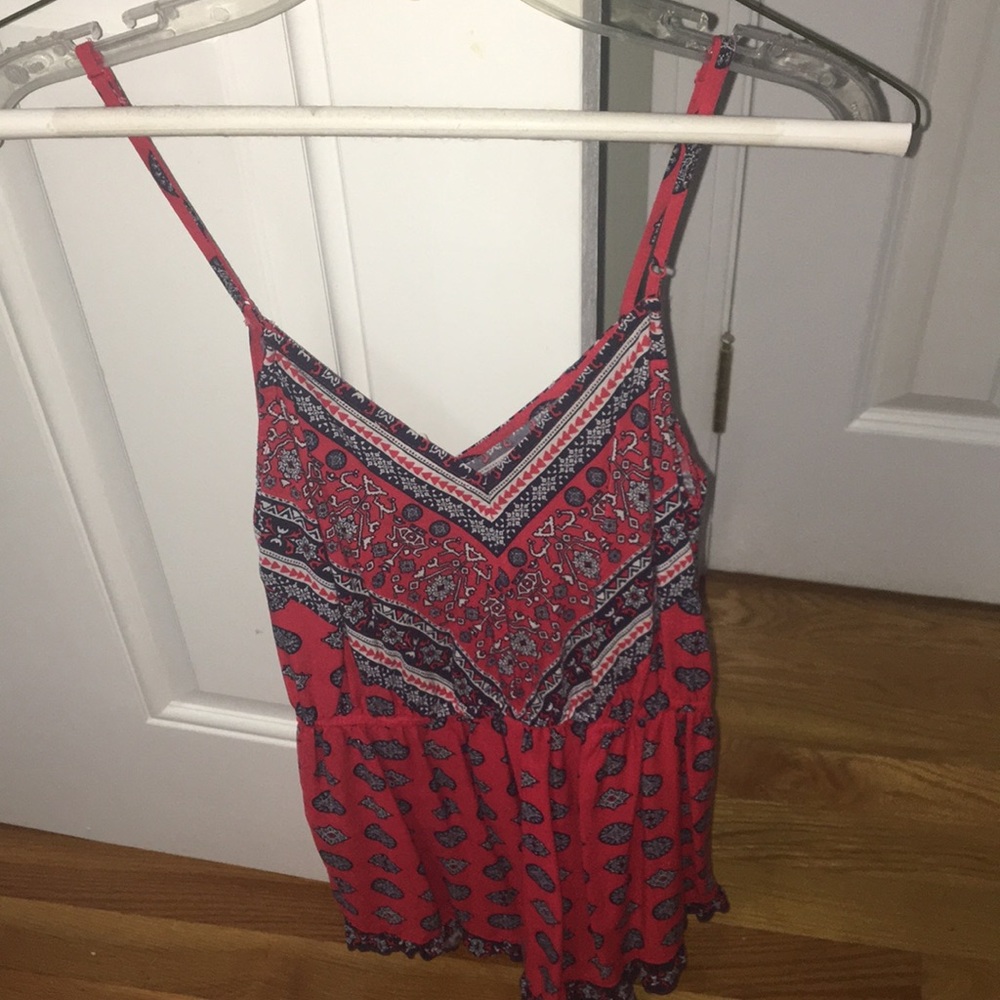 Red white and blue romper